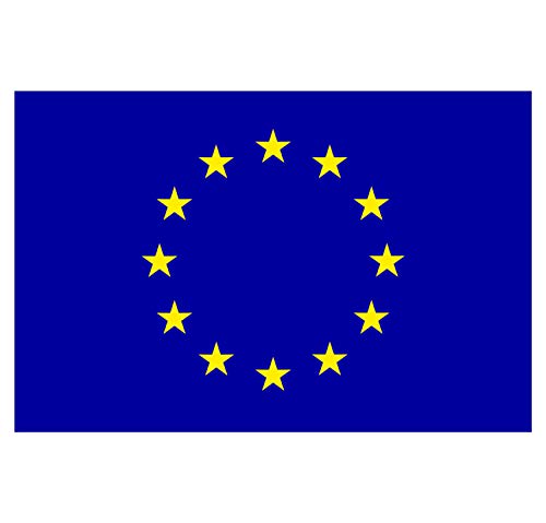 Supstick Lot de 8 Autocollants Stickers Drapeau de Pays Nation Union européenne Format 3x2cm