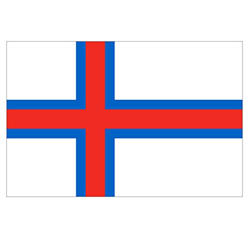 Panneau Rigide Format 18x12cm Drapeau de Pays Nation iles féroés épaisseur 3mm
