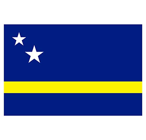 Panneau Rigide Format 18x12cm Drapeau de Pays Nation Curacao épaisseur 3mm