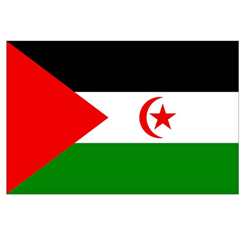 Panneau Rigide Format 15x10cm Drapeau de Pays Nation Sahara Occidental épaisseur 3mm