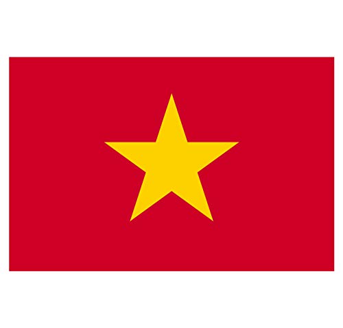 Panneau Rigide Format 15x10cm Drapeau de Pays Nation Vietnam épaisseur 3mm