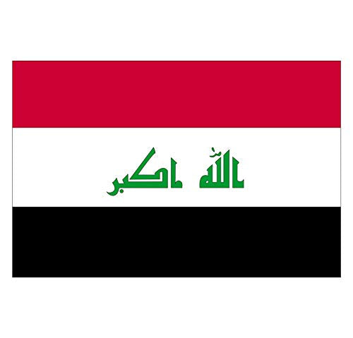 Supstick Autocollant Stickers Drapeau de Pays Nation Irak Format 15x10cm