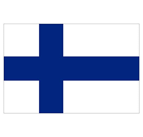 Supstick Lot de 8 Autocollants Stickers Drapeau de Pays Nation Finlande Format 3x2cm