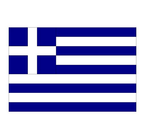Supstick Lot de 8 Autocollants Stickers Drapeau de Pays Nation grèce Format 3x2cm