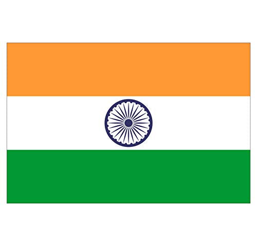 Panneau Rigide Format 15x10cm Drapeau de Pays Nation Inde épaisseur 3mm