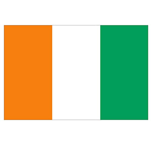 Panneau Rigide Format 18x12cm Drapeau de Pays Nation côte d’Ivoire épaisseur 3mm