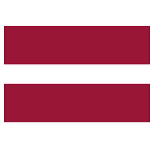 Panneau Rigide Format 15x10cm Drapeau de Pays Nation Lettonie épaisseur 3mm