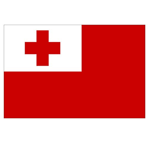 Supstick Lot de 8 Autocollants Stickers Drapeau de Pays Nation Tonga Format 3x2cm