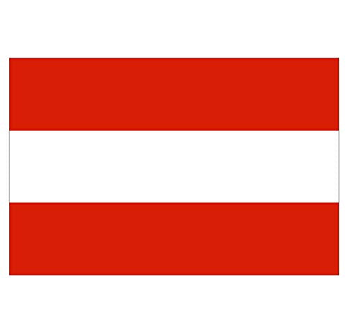 Panneau Rigide Format 18x12cm Drapeau de Pays Nation Autriche épaisseur 3mm