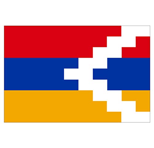 Supstick Lot de 8 Autocollants Stickers Drapeau de Pays Nation Haut-karabagh 3x2cm