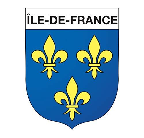 Supstick Autocollant Stickers Blason de région département Île de France Format 10x8cm - supstick.fr