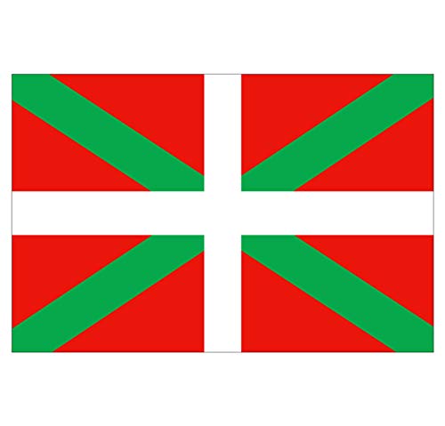 Supstick Lot de 8 Autocollants Stickers Drapeau de région française Pays-Basque Format 3x2cm