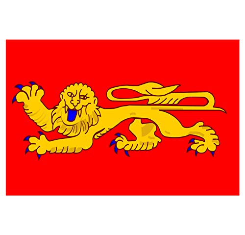 Panneau Rigide Format 15x10cm Drapeau de département région française aquitaine épaisseur 3mm
