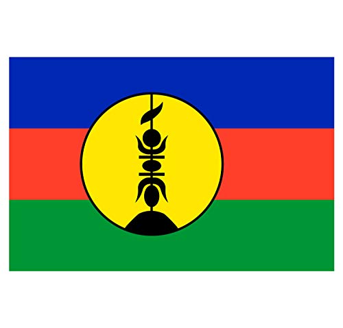 Supstick Autocollant Stickers Drapeau de Pays Nation Nouvelle-caledonie Format 18x12cm