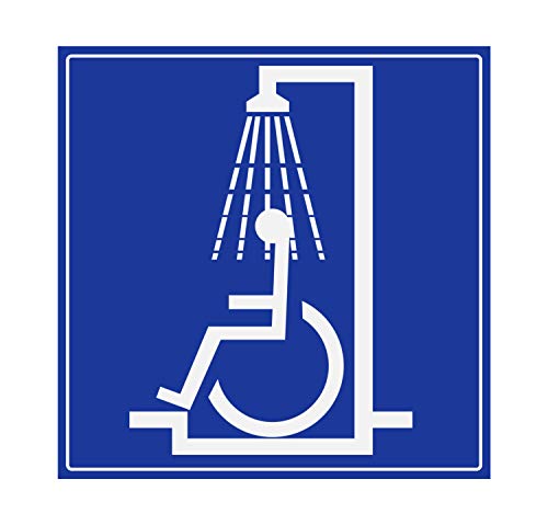 Panneau Rigide Handicapé - Personne à mobilité réduite Douche 15x15cm épaisseur 3mm