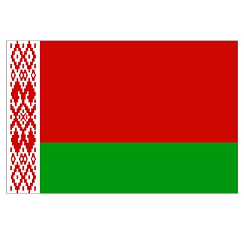 Supstick Autocollant Stickers Drapeau de Pays Nation biélorussie Format 15x10cm