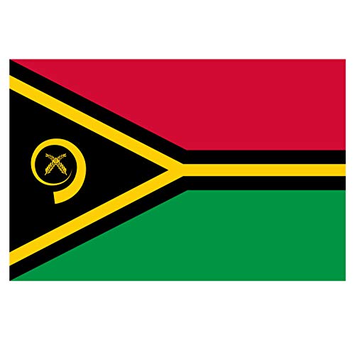 Panneau Rigide Format 15x10cm Drapeau de Pays Nation Vanuatu épaisseur 3mm