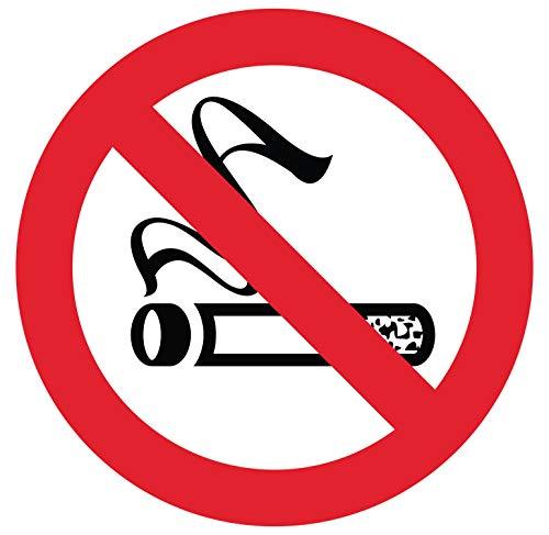 Autocollant Stickers Interdit de Fumer Diamètre 20x20cm - supstick.fr