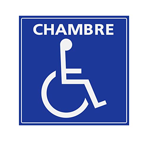 Panneau Rigide Handicapé - Personne à mobilité réduite Chambre 20x20cm épaisseur 3mm
