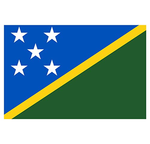 Supstick Autocollant Stickers Drapeau de Pays Nation iles-Solomon Format 18x12cm