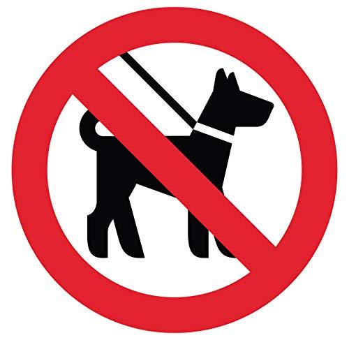 Autocollant Stickers Interdit de Promener Les Animaux Diamètre 5x5cm - supstick.fr