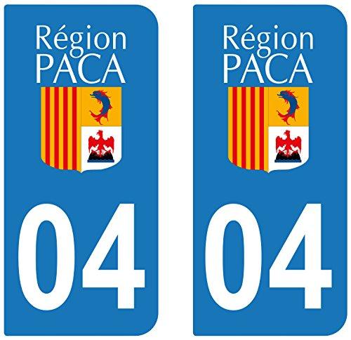 supstick 2 STICKERS AUTOCOLLANT PLAQUE IMMATRICULATION DEPT 04 Provence-Alpes-Côte d’Azur - supstick.fr