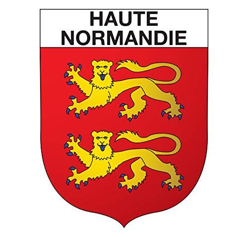 Supstick Autocollant Stickers Blason de région département Haute-Normandie Format 15x12cm - supstick.fr