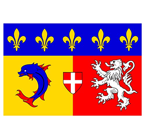 Supstick Autocollant Stickers Drapeau de département région française Auvergne Format 15x10cm