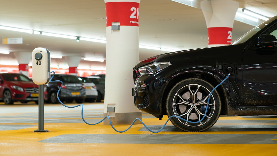 Marquage au sol d'une place de recharge pour véhicule électrique