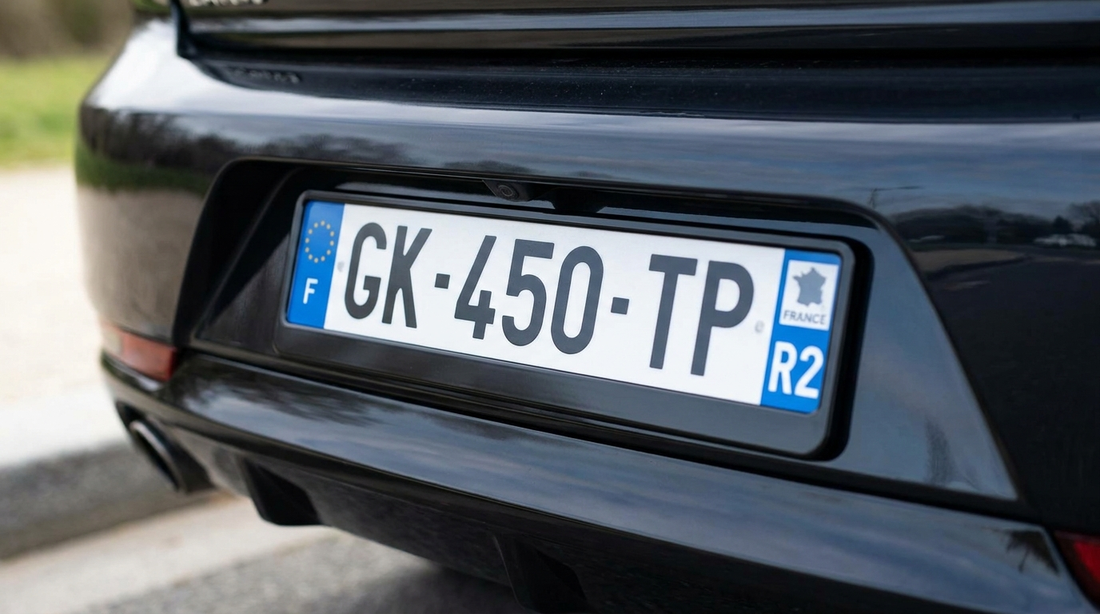 Support et contour de plaque d'immatriculation qui n'empiète pas sur le numéro