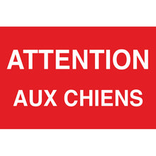 Sticker Attention aux Chiens - Signalétique Avertissement