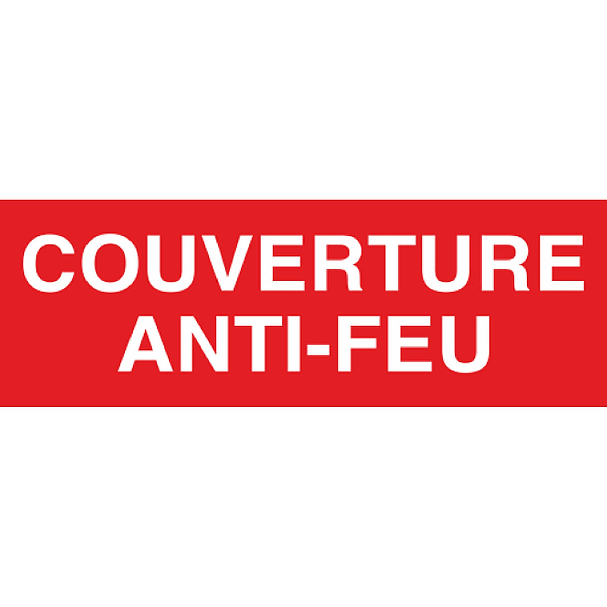 Sticker Couverture Anti-Feu – Signalétique Incendie