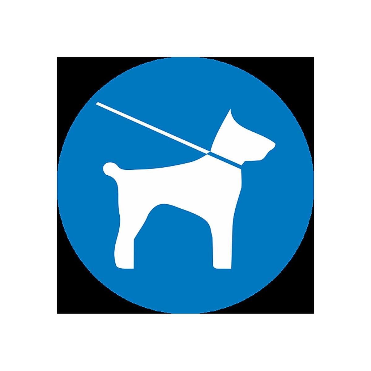 Sticker Obligation Chien en Laisse – Signalétique