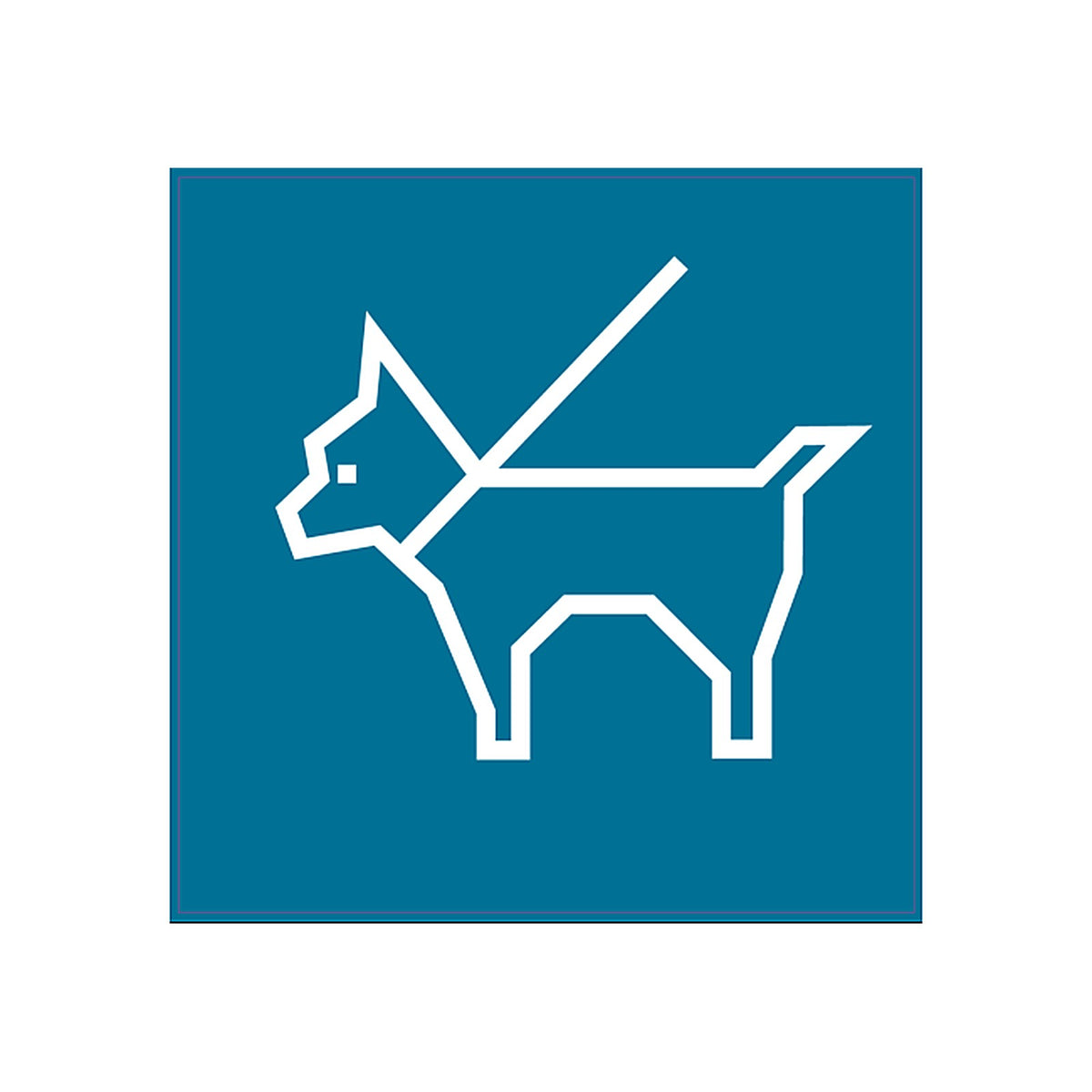 Sticker Chiens Autorisés - Signalétique Information