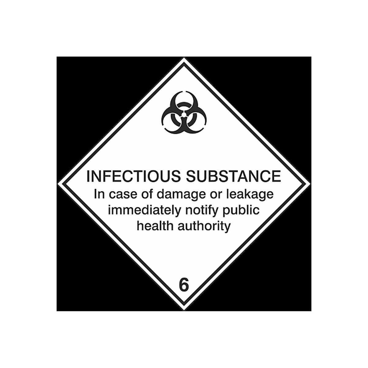Sticker Transport Maritime Matières Infectieuses