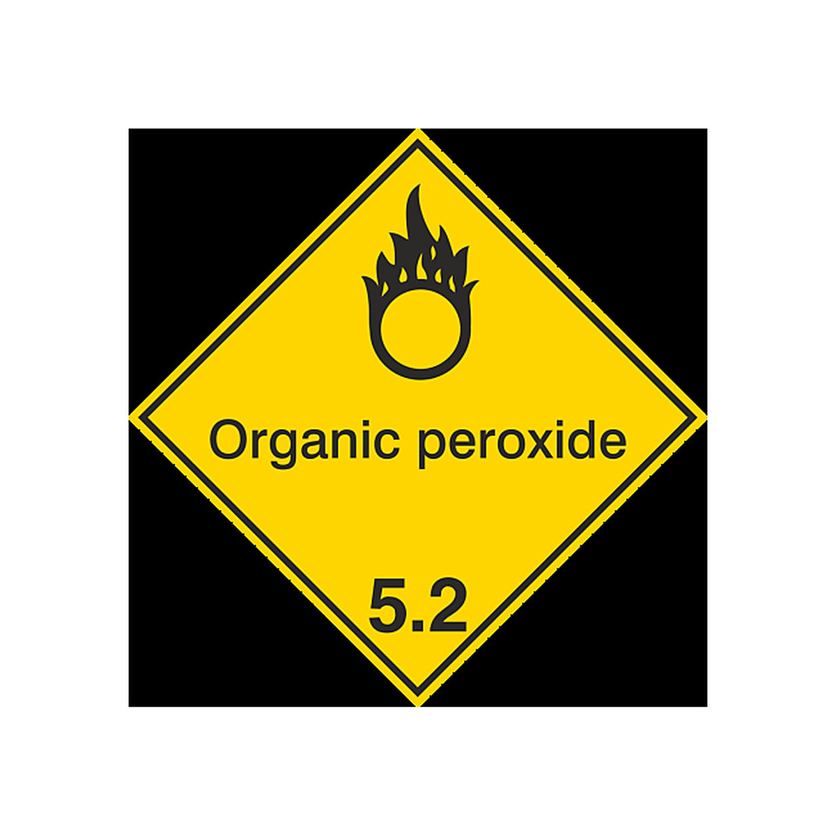 Sticker Transport Maritime Péroxydes Organiques