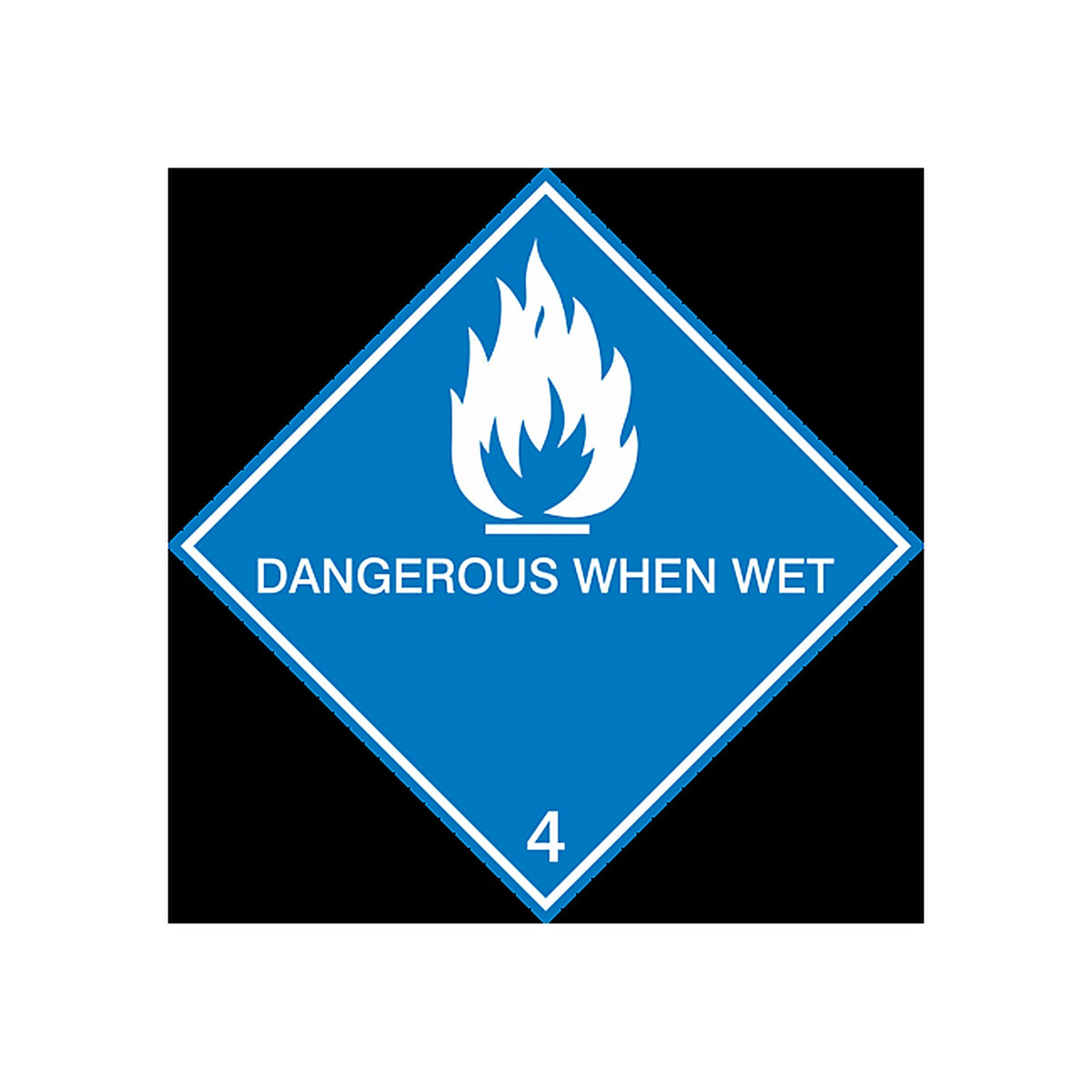Sticker Signalétique Transport Maritime – Danger Au Contact De L'eau