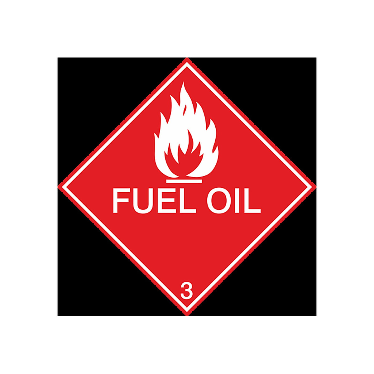 Sticker Transport Maritime Carburant - Norme Danger