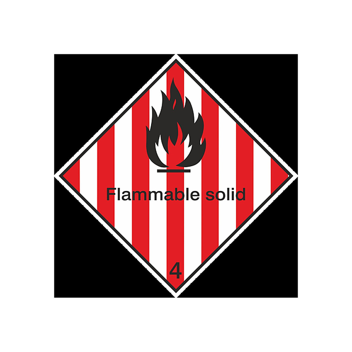 Sticker Transport Maritime Substances Solides Combustibles