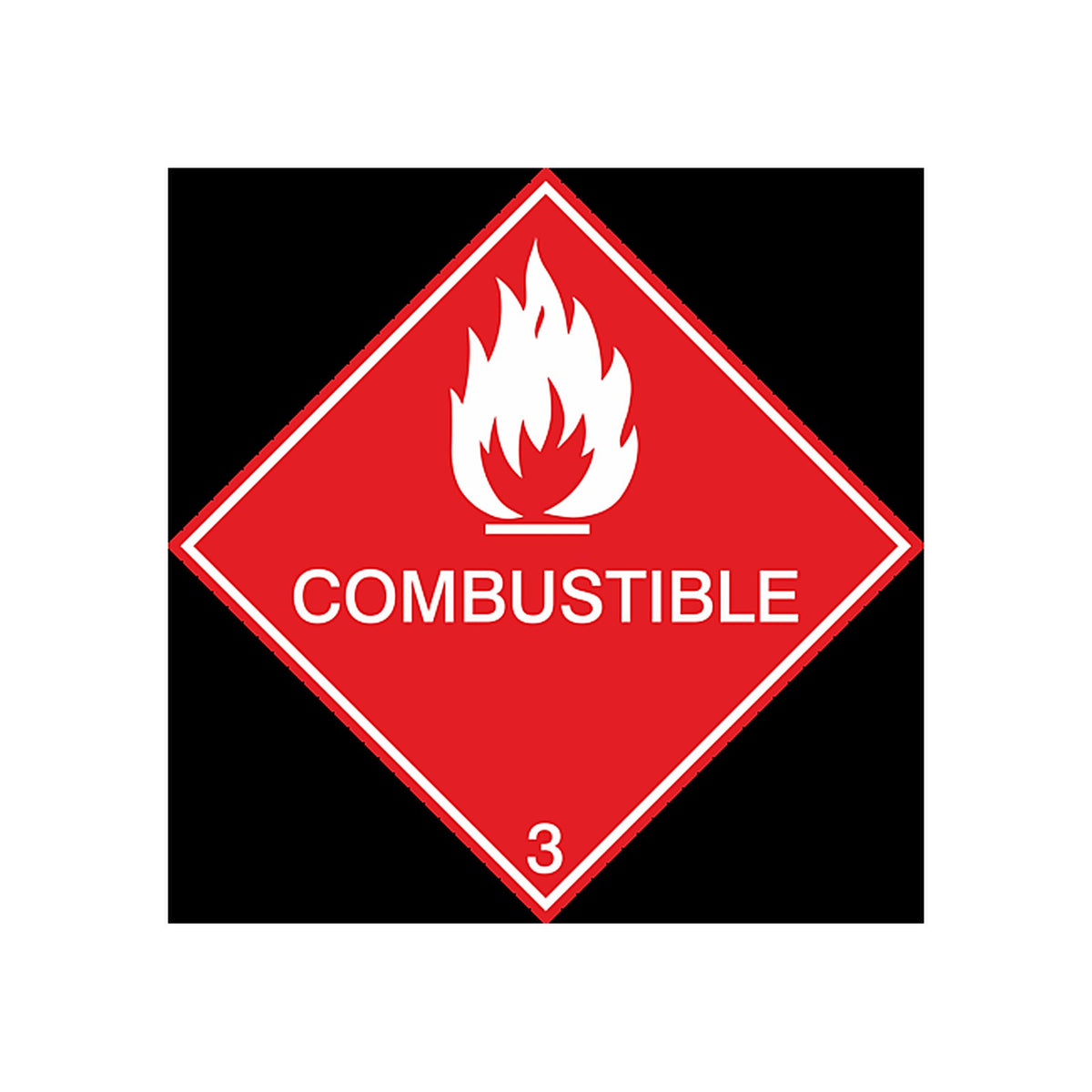 Étiquette Transport Maritime Matière Inflammable