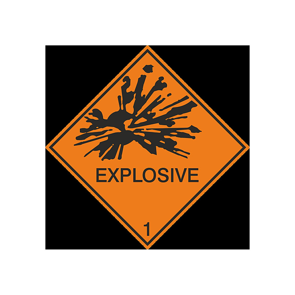 Sticker Explosif Transport Maritime - Norme IMO