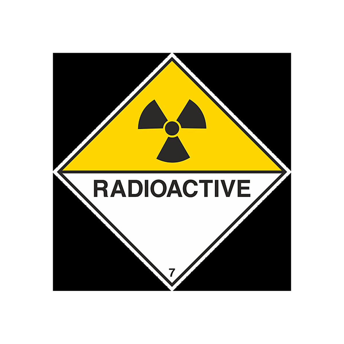 Sticker Transport Radioactif Classe 7 – Signalétique ADR