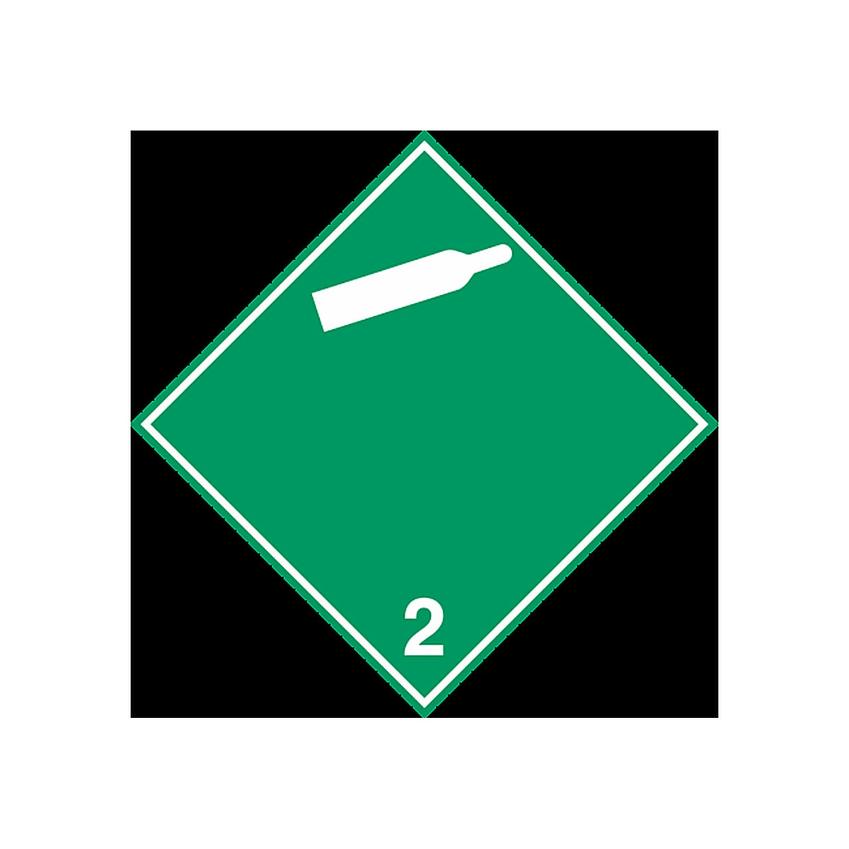 Sticker Signalétique Transport Gaz Non-Inflammable