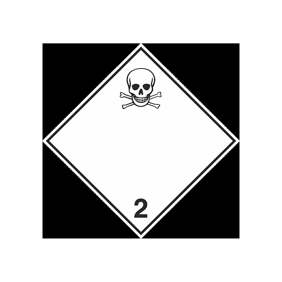 Sticker Signalétique Transport Gaz Toxiques