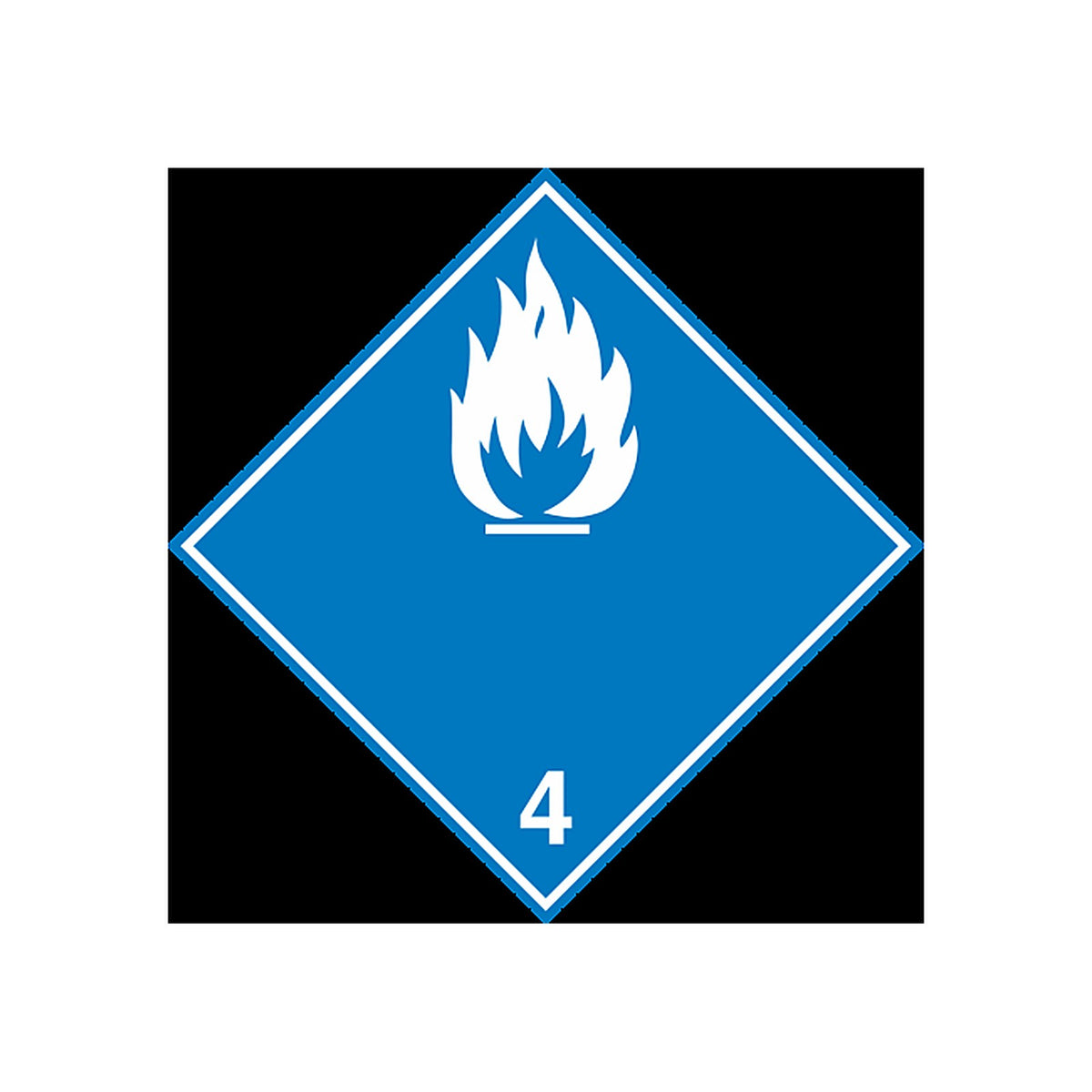 Sticker Transport Matière Inflammable au Contact Eau