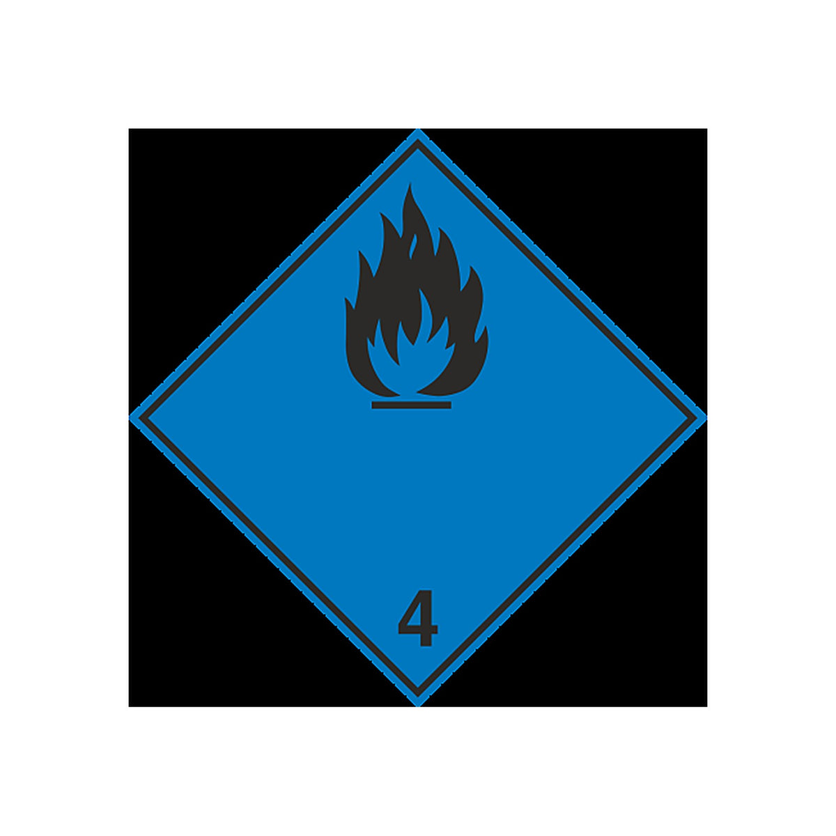 Sticker Gaz Inflammables au Contact de l'Eau