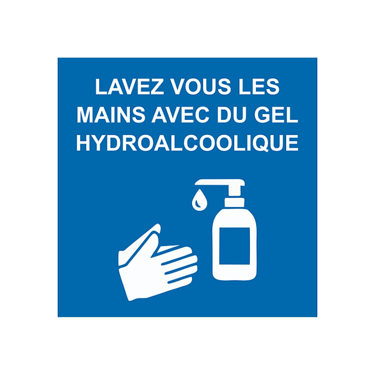 Sticker Hygiène Mains - Rappel de Lavage