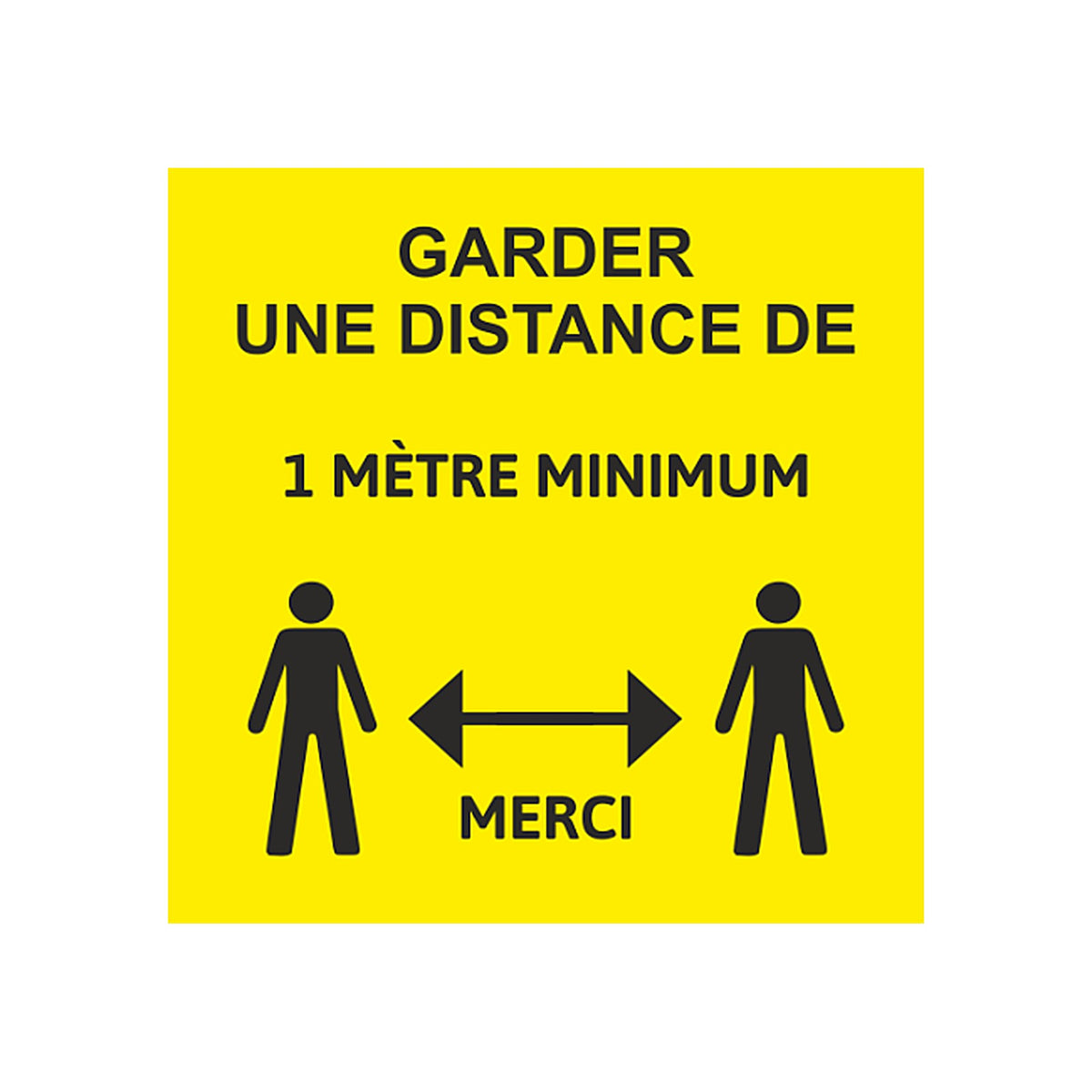 Sticker Distance Sanitaire – Respect des 1m50