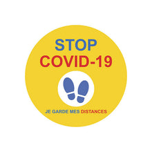Sticker Rond Distanciation Sociale COVID-19