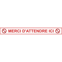 Bande adhésive distance de sécurité COVID-19